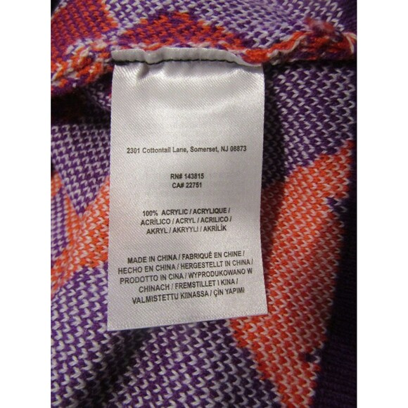 Clemson Tigers Christmas Sweater NWT Knit Pullover Holiday Snowflakes Size 2XL - Picture 4 of 6